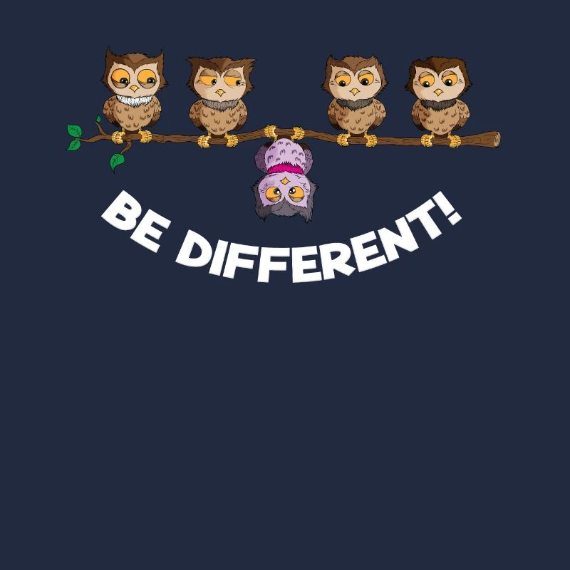 Nachteule be different Eulen Vogel Sei Anders