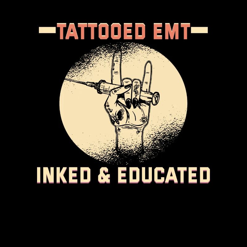 Infirmière tatouée EMT encrée et éduquée