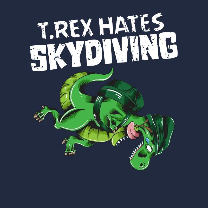 Skydive T Rex déteste Skydiving Dino Outfit Drôle