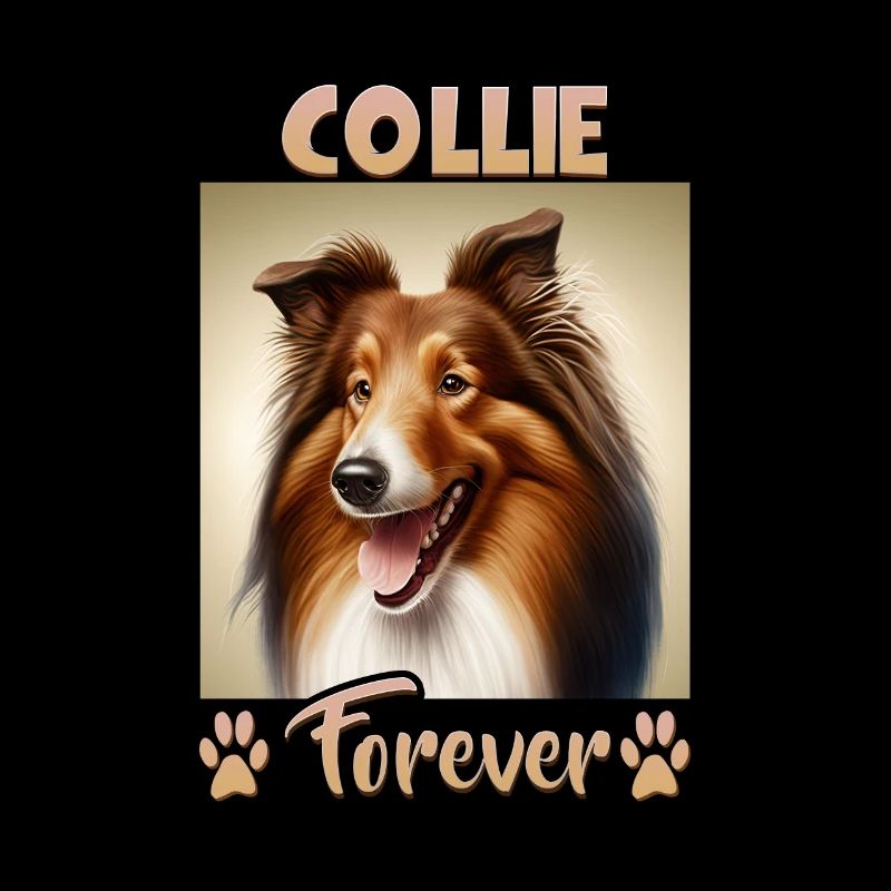 Collie Hunde Spruch Collie Design