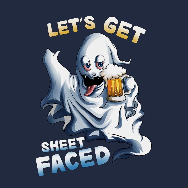 Faisons boire de la bière à visage feuille à l’Halloween