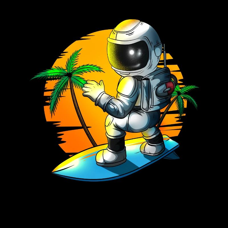 Vacances: Mers du Sud, Enfants, Surfeurs, Astronautes, Astronautes