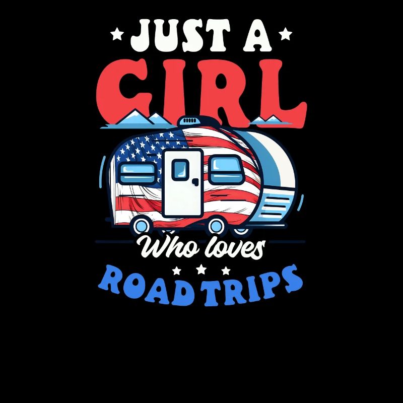 Roadtrip-Mädchen liebt Roadtrips