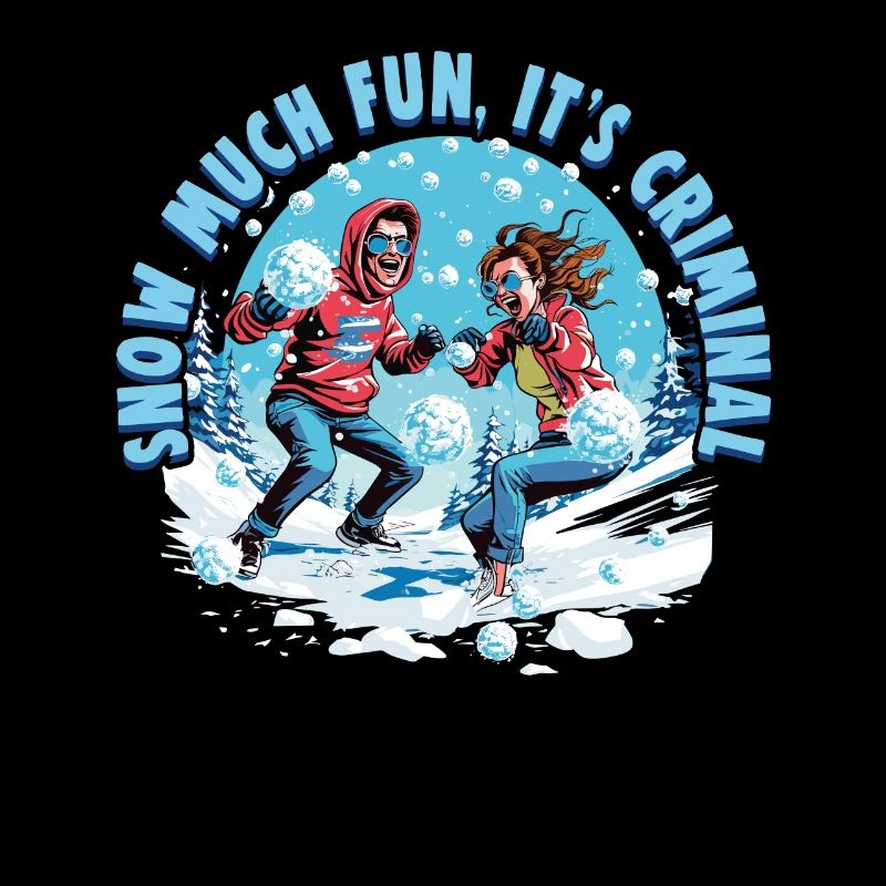 Snowball Fight Crew - Snow much fun it's criminal