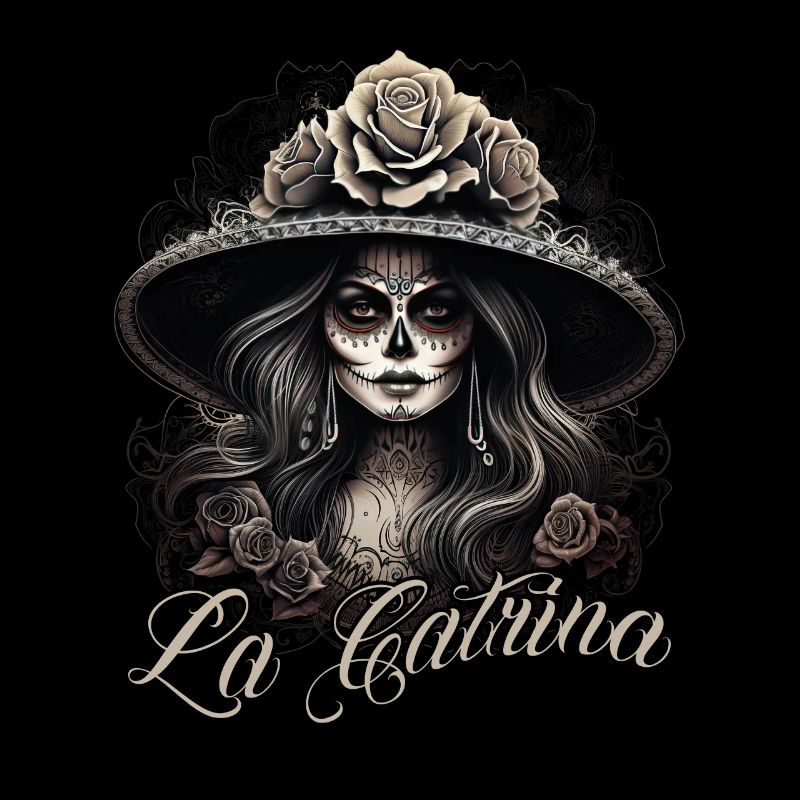 La Catrina Cooles Dia De Los Muertos Design