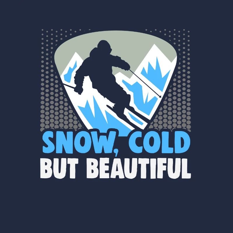 Skieurs Neige, froid mais beau Ski