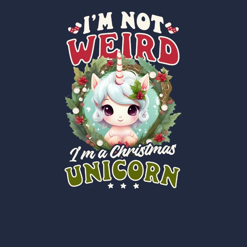 Licorne de Noël pas bizarre