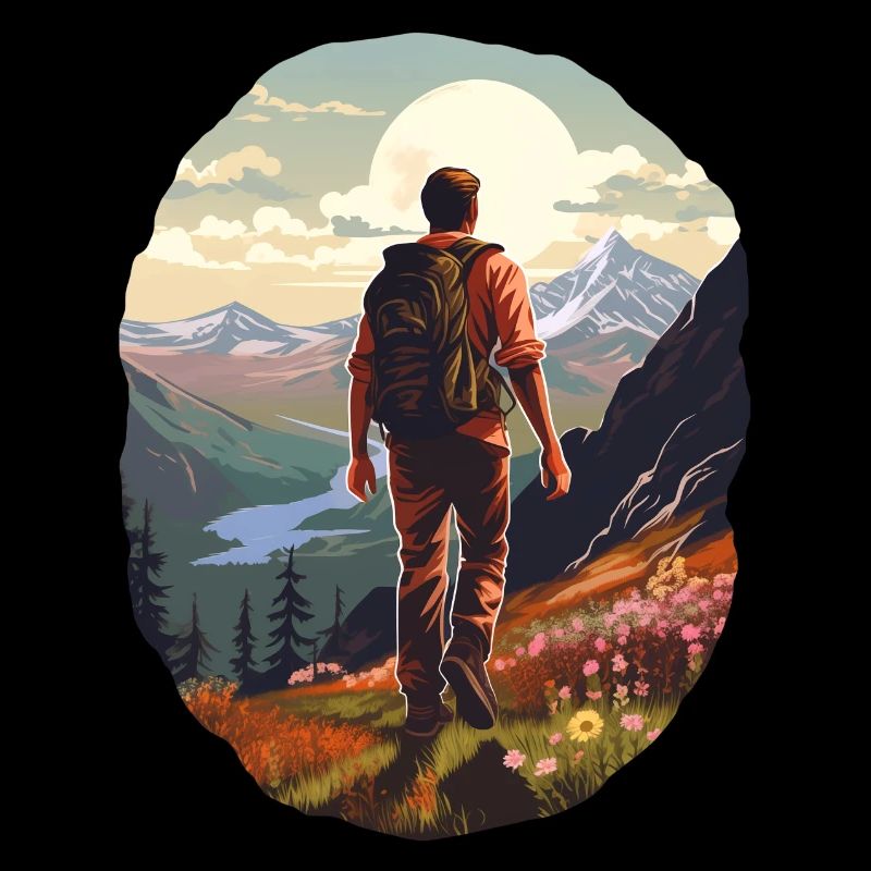 Hiking in the mountains