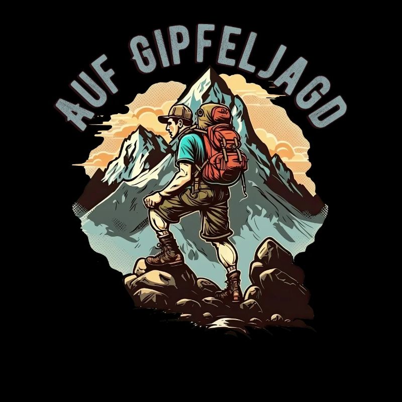 Wanderer Design für Bergsteiger und Kletterer