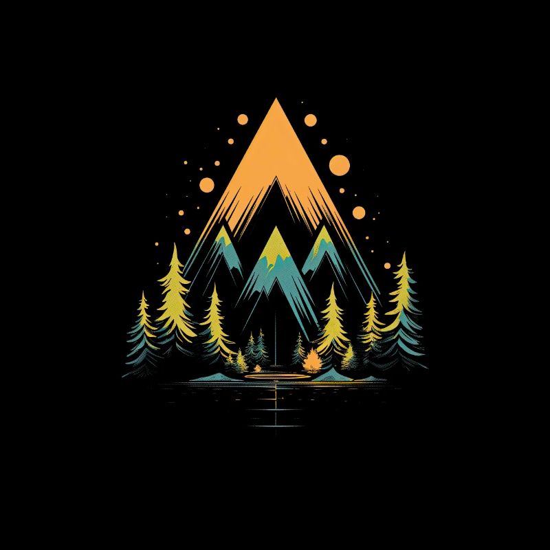 Natur Wald Abstrakt Kunst Camping