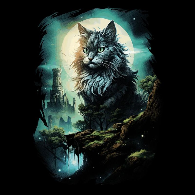 Kunstwerk Katze Kätzchen Fantasy Märchen