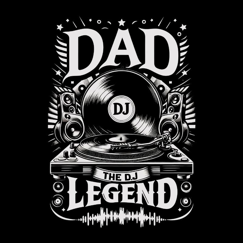 Father's Day DAD the Dj Legend Dad Dad