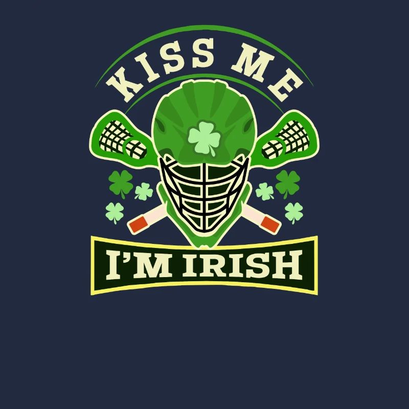 Lacrosse St. Patricks Day Kuss Irisch