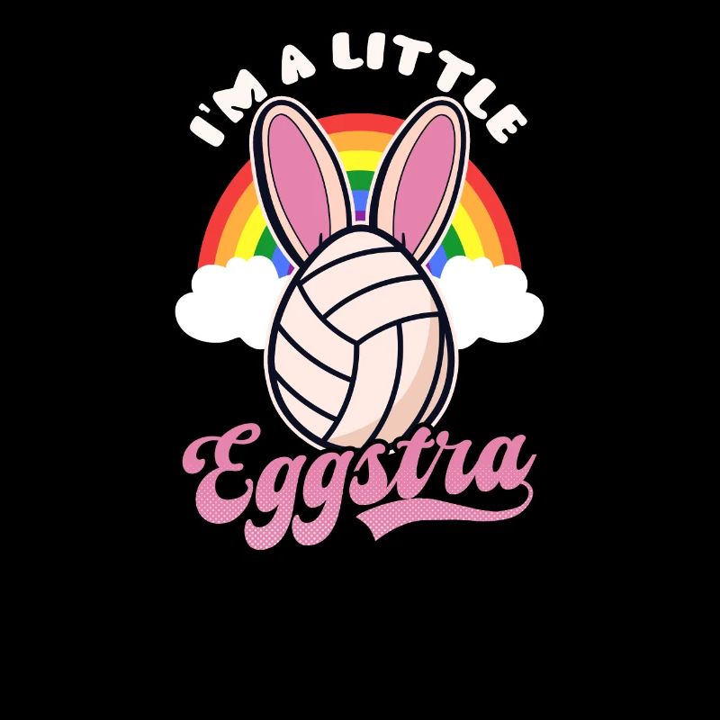 Volleyball Easter Little Eggstra Volleyball Ears