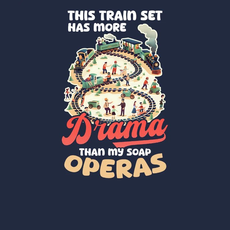 Le train miniature de chemin de fer est plus dramatique que le savon