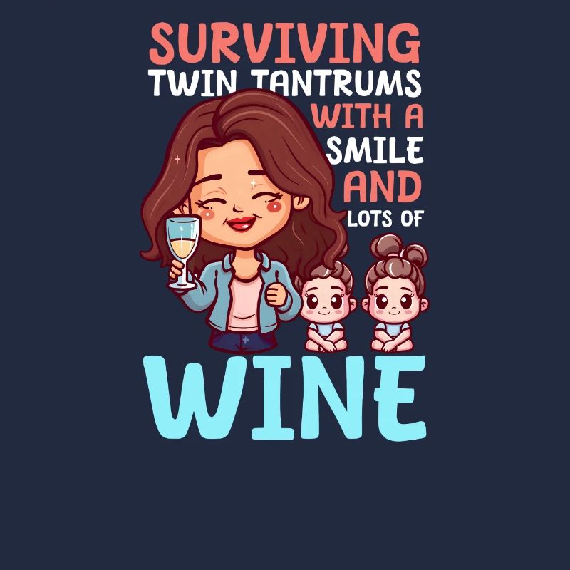 Zwillingsmutter überlebt mit Lächeln und Wein