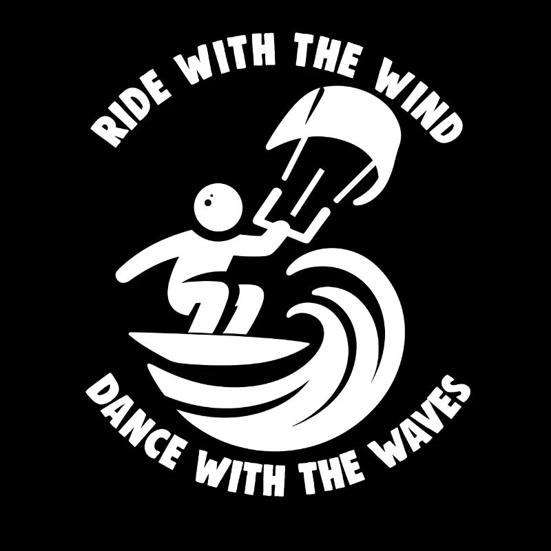Kitesurf Ride avec le vent Kitesurfer