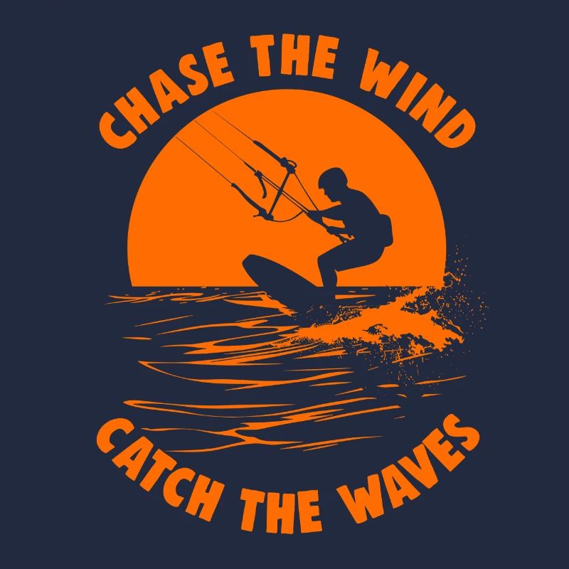 Kitesurfing Chase the wind catch the waves