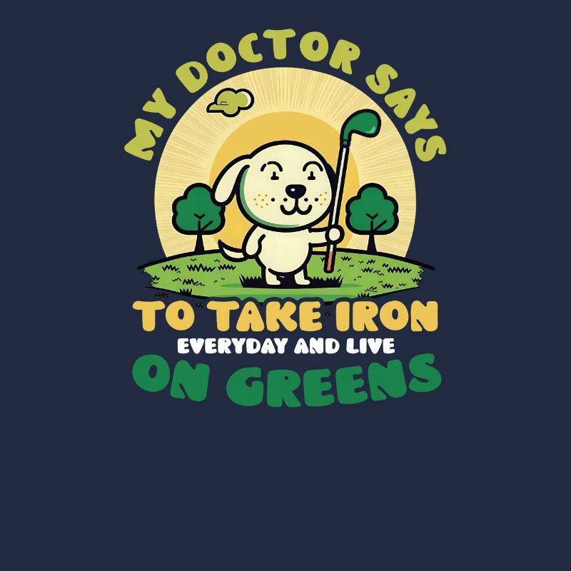 Golf Take Iron On Greens