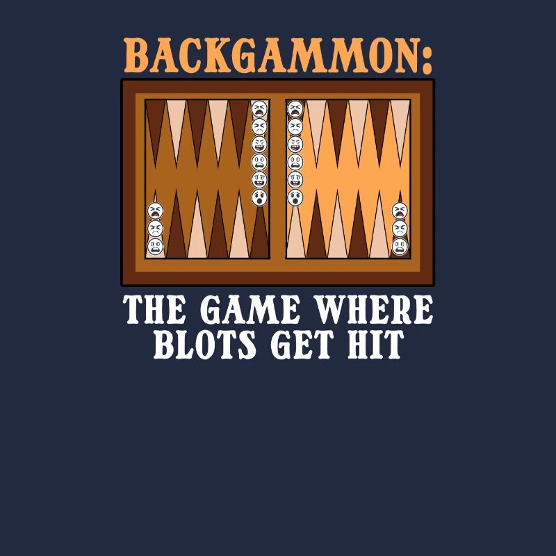 Backgammon drôle Le jeu où les taches sont frappées