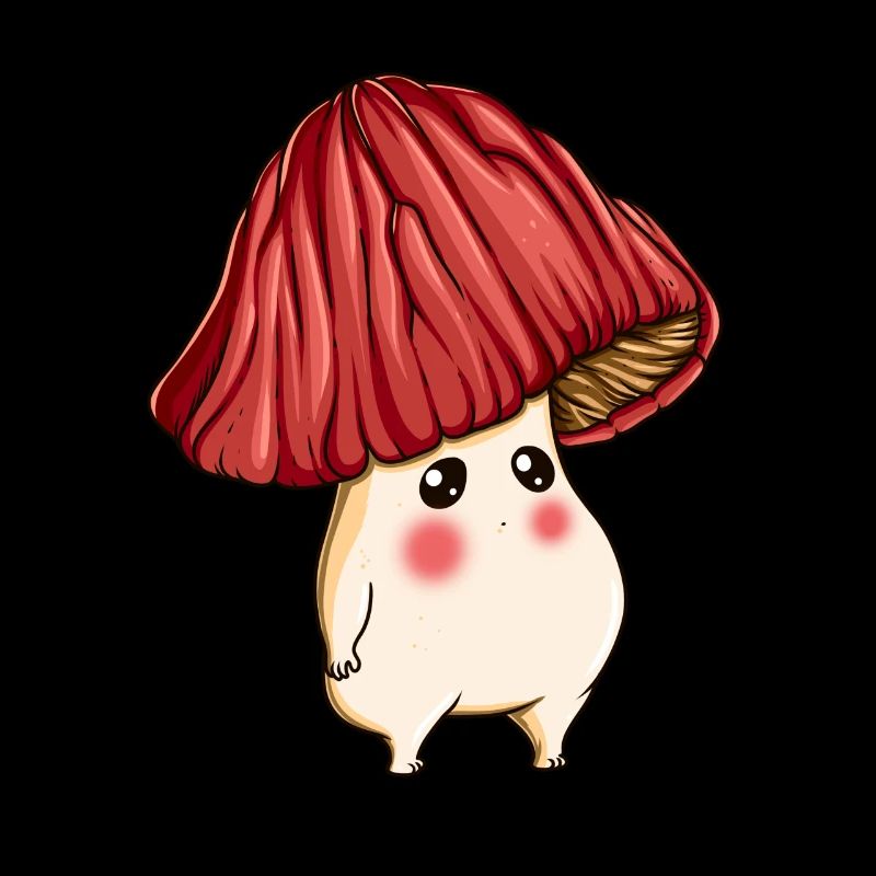 Cueilleur de champignons comestibles aux champignons de la forêt triste