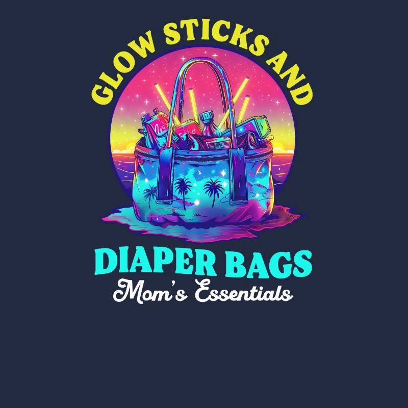 EDM Rave Maman Sticks & Sacs à Couches