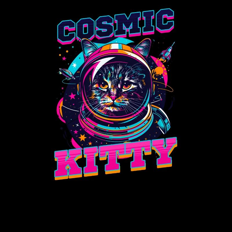Katze Astronaut Cosmic Kitty