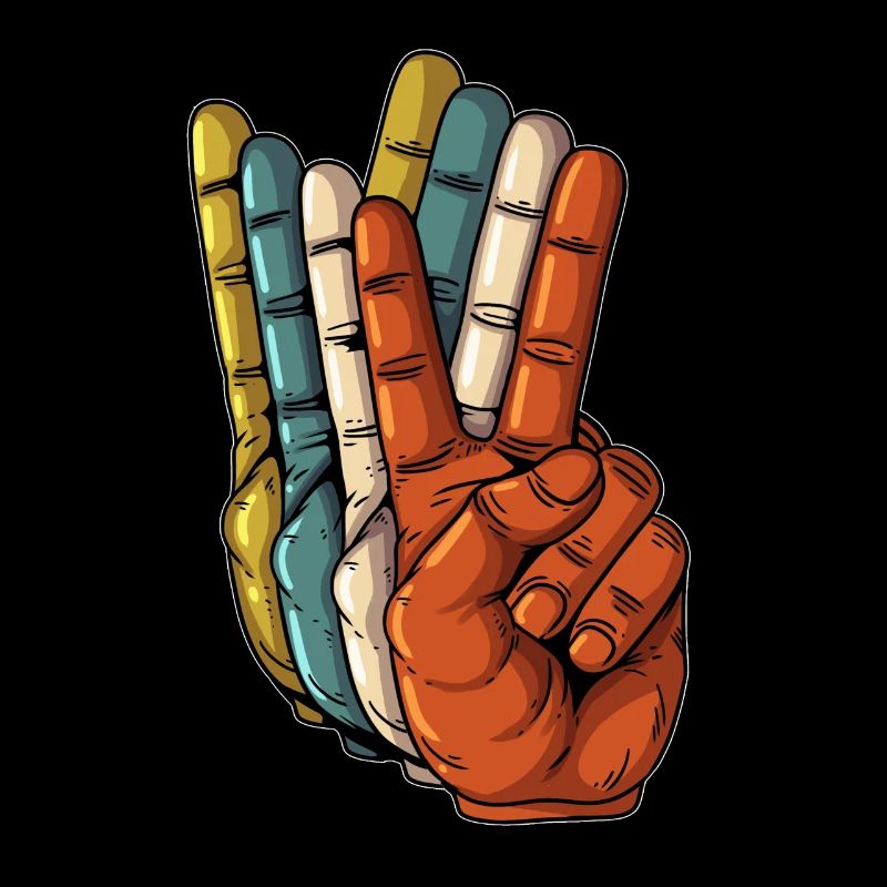 Peace Retro Peace Sign Hands World Peace