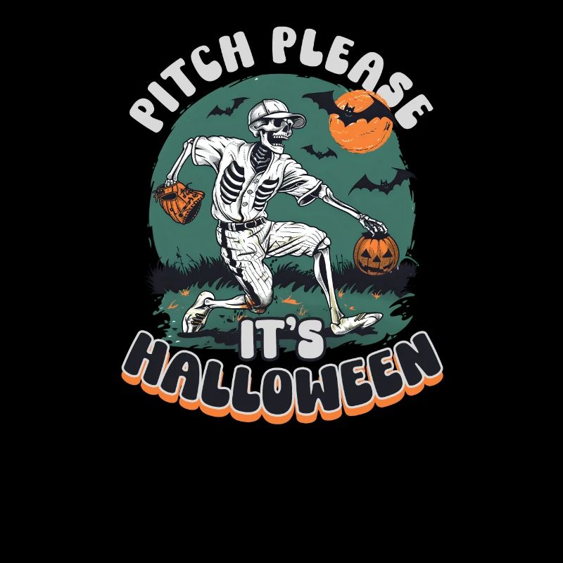 Halloween Baseball Pitch Please, It's Halloween!