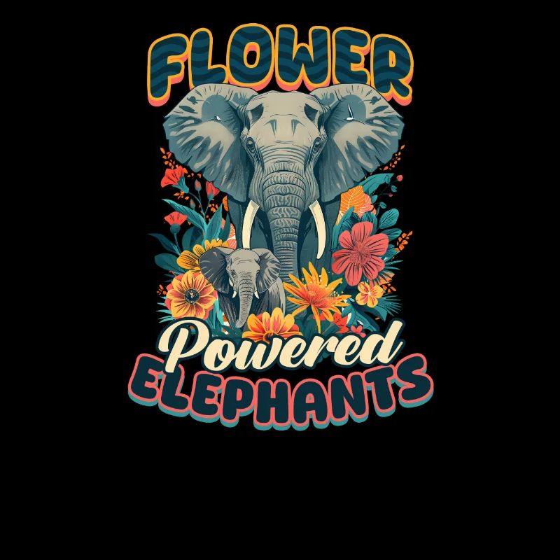 Elephant Flower-Powered Elephants