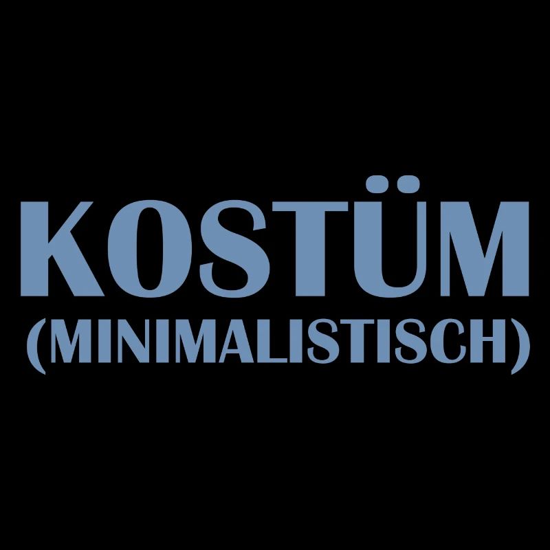Minimalistisches Kostüm Karneval Fasching