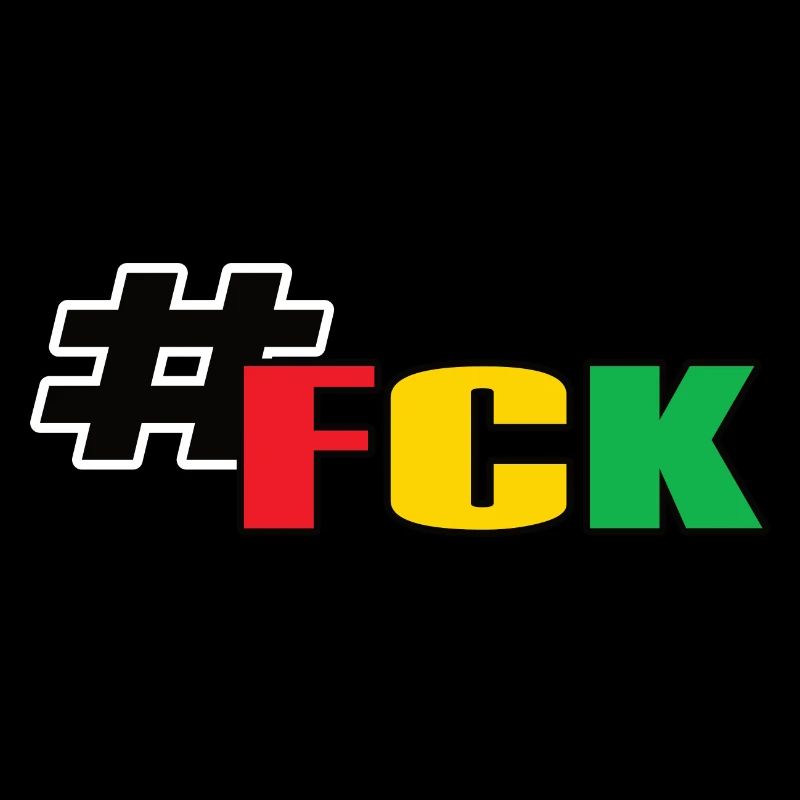 #FCK Rot Gelb Grün Geschenk