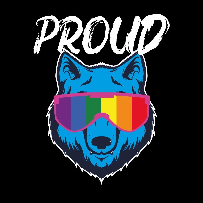 Stolzes LGBT Wolf Alpha Sonnenbrillen Geschenk