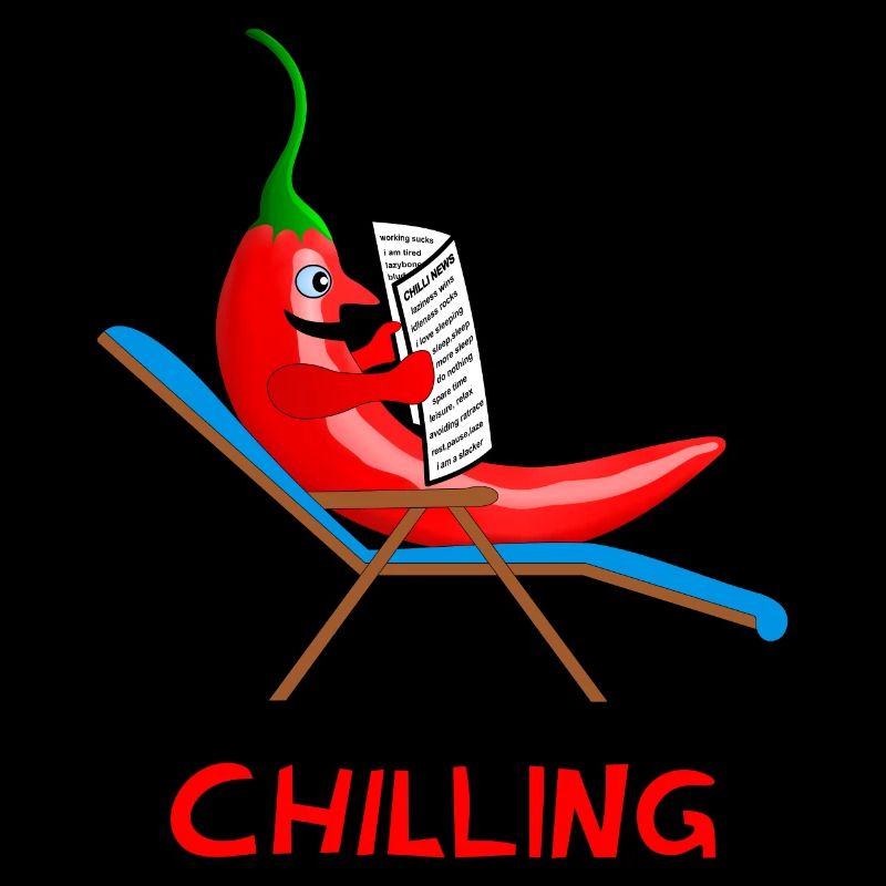 chilli, chilling, chilli, lazybones, lazy
