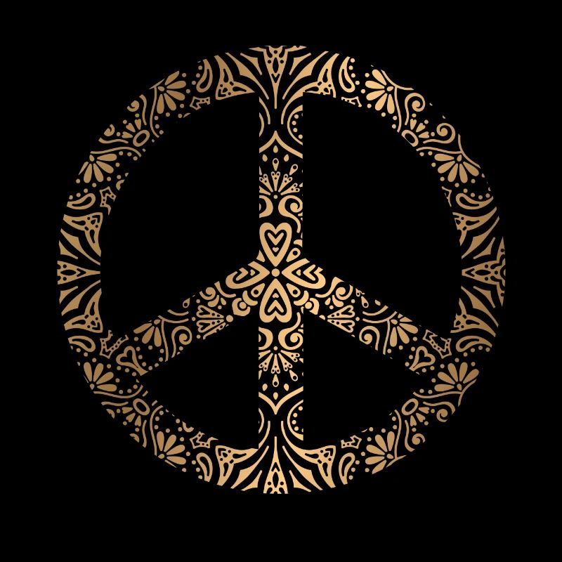 Motif de signe de paix
