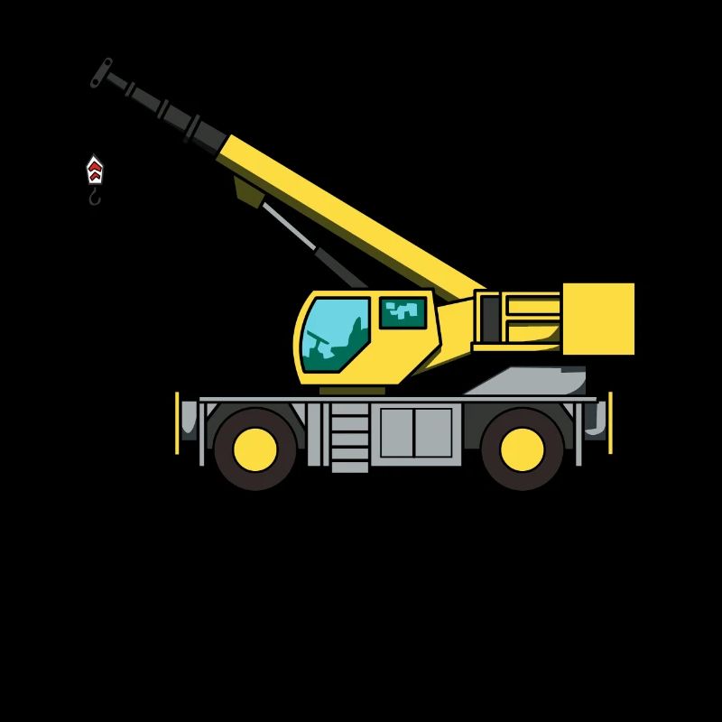Crane child birthday construction crane operator