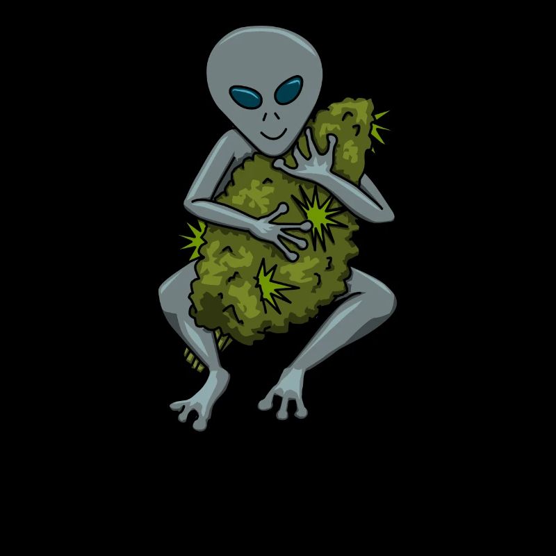 Alien Weed 420 Smoke Joint Marijuana Gift