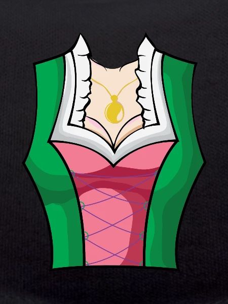 Dirndl traditionnel avec seins