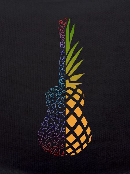 Bunte Ananas Ukulele
