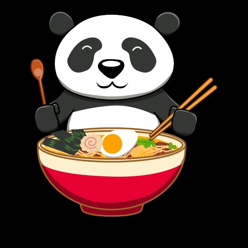 Panda Bär Ramen Kawaii Nudeln Japan Geschenk
