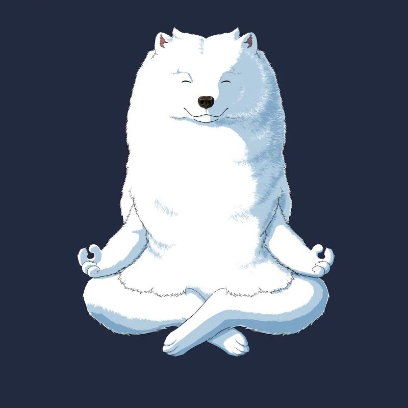 Yoga Samojede Hund