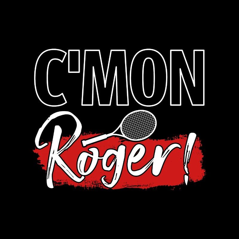 Joueuse de tennis C'Mon Roger Fan Gift