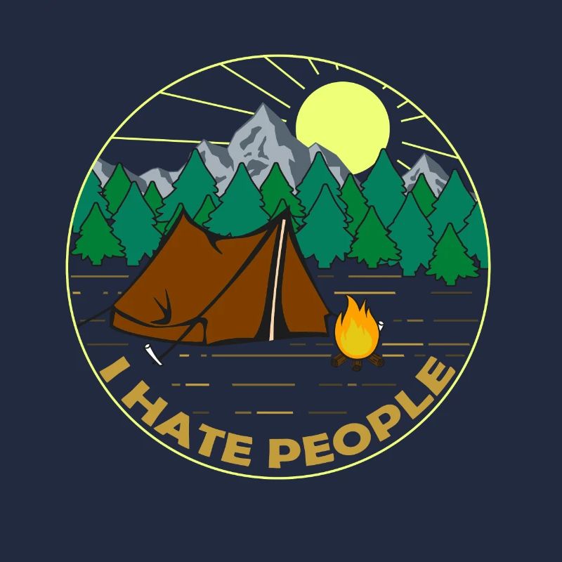 Camping Randonnée Je déteste les gens