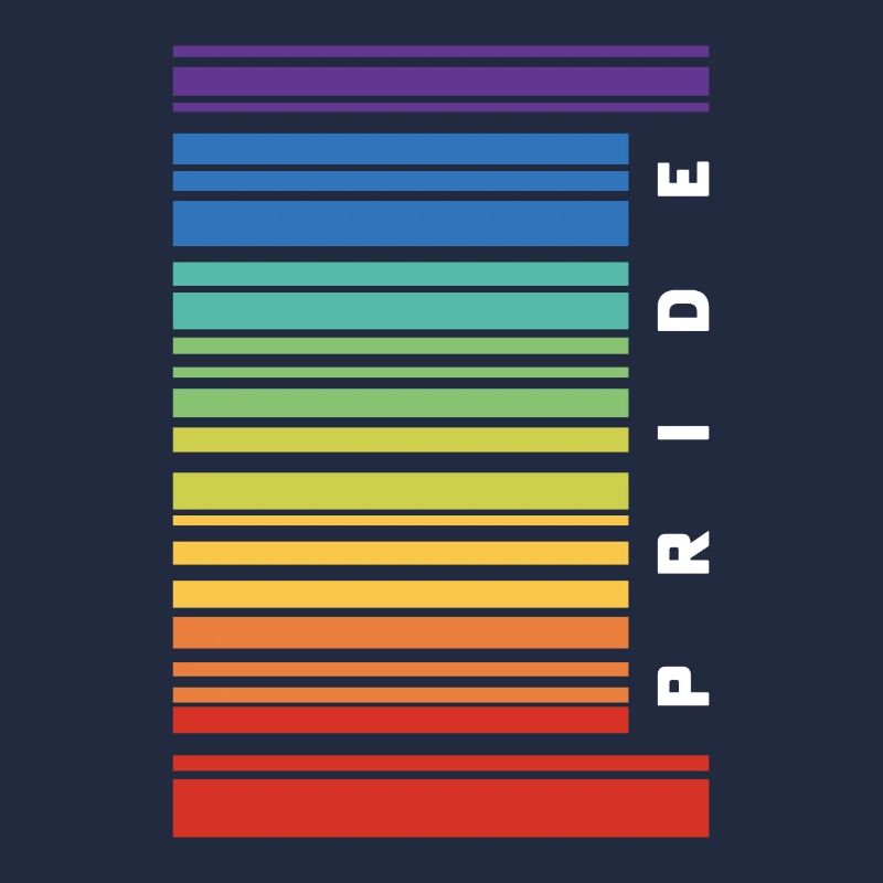Barcode Gay Pride LGBT Lesbian Bisexual Flag