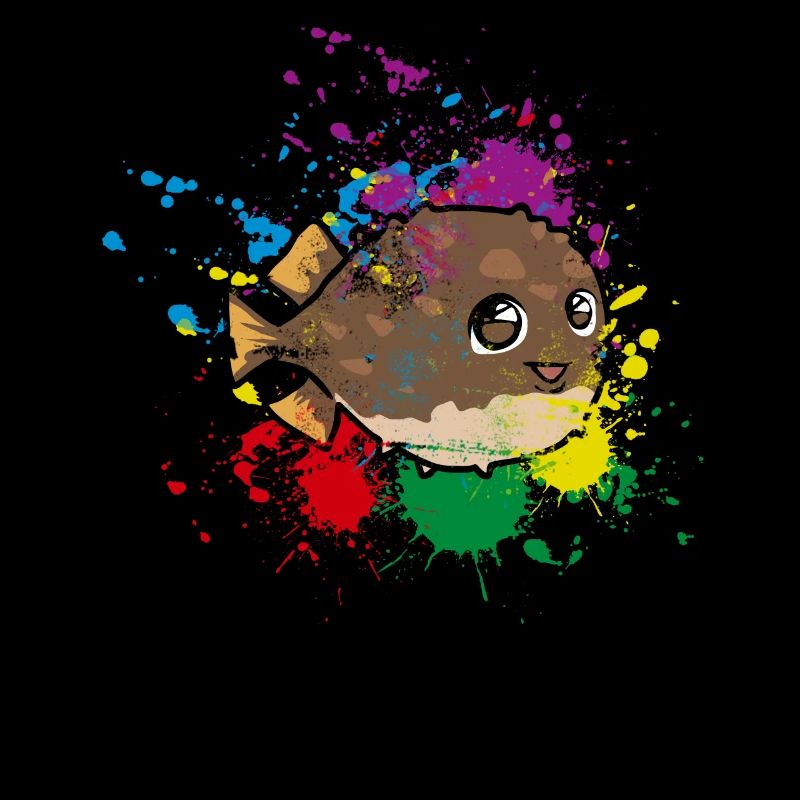 Colored Puffer fish
