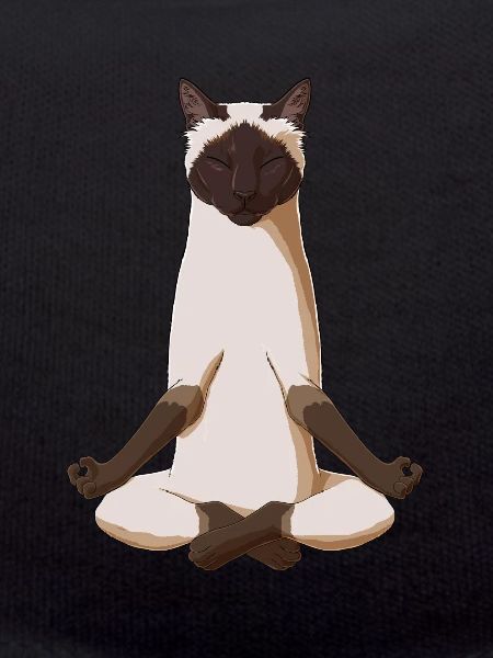 Meditating Siamese Cat