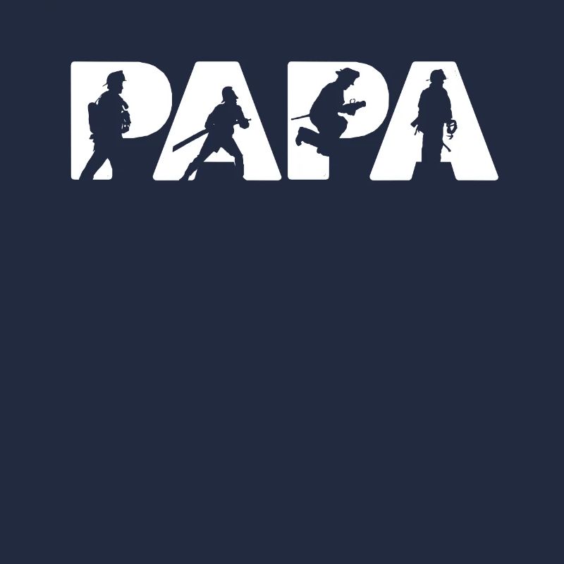 T-shirt de papa de pompier, drôle de pompier Papa Fa
