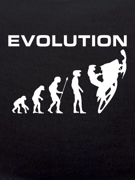 Snowmobile Evolution Distressed Silhouette Classique