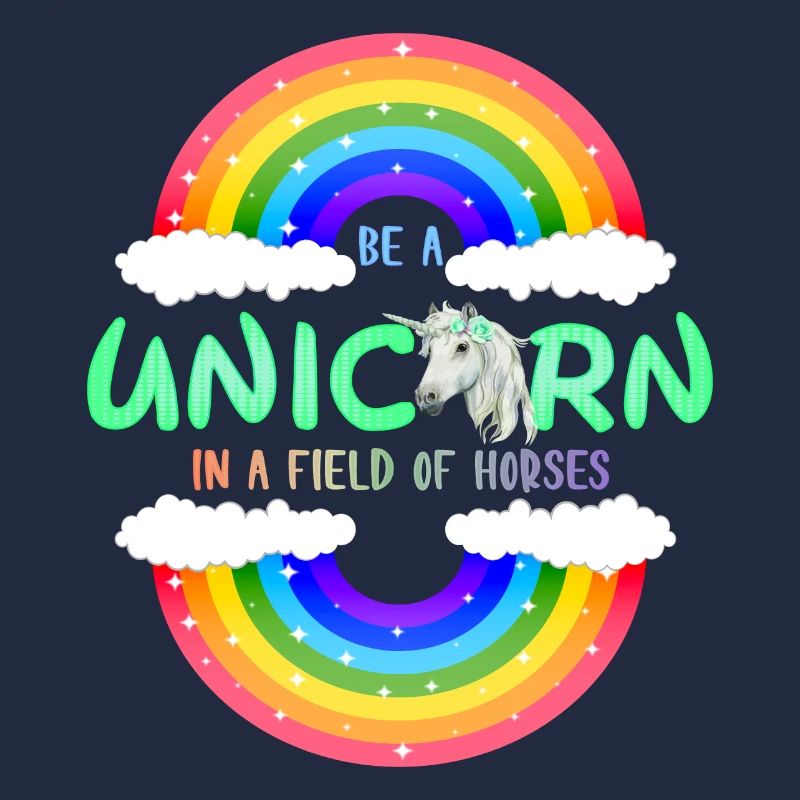 Sei ein Regenbogen Einhorn | einhornshirt