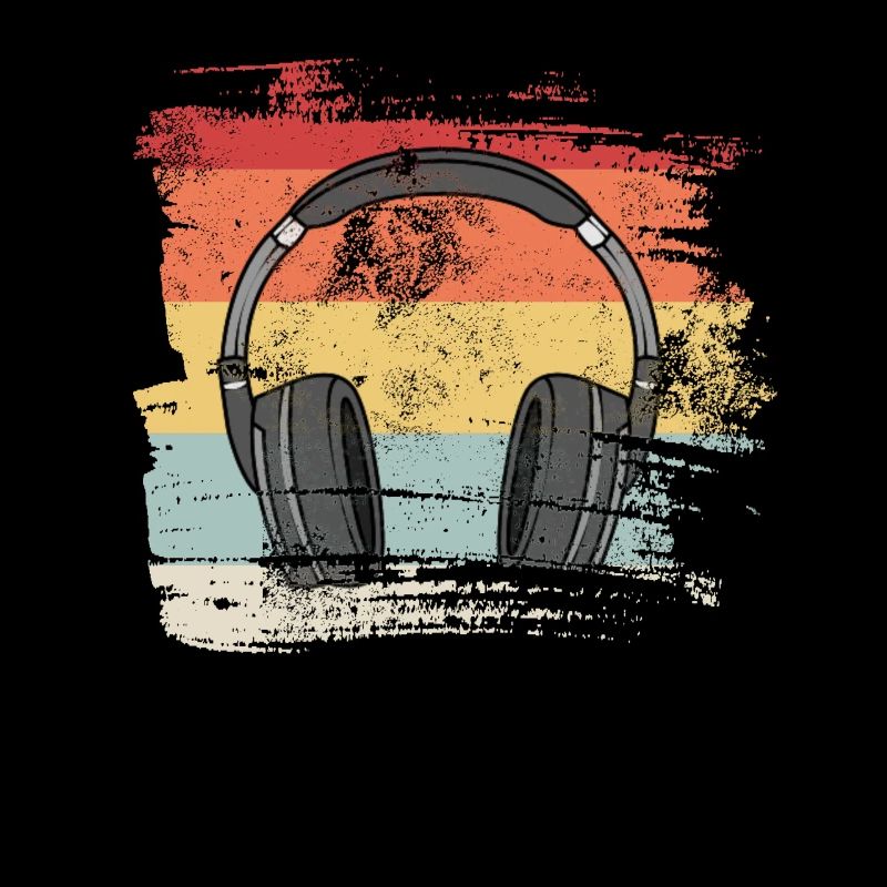 Retro 80er 90er Kopfhörer